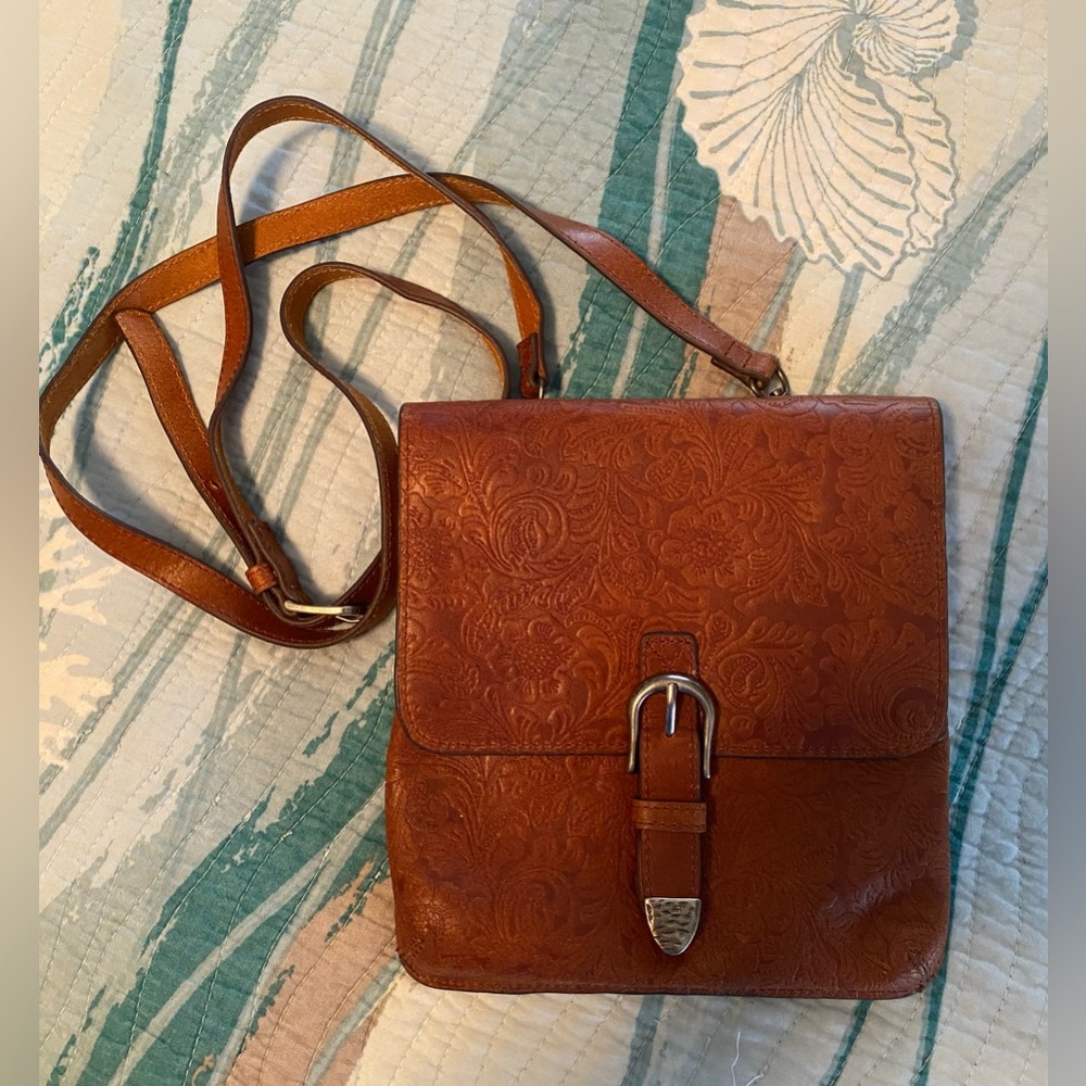 Most Wanted Embossed Leather Crossbody Bag